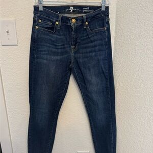 7 For All Mankind Ankle Givenevere Dark Wash Women's Ankle Jeans